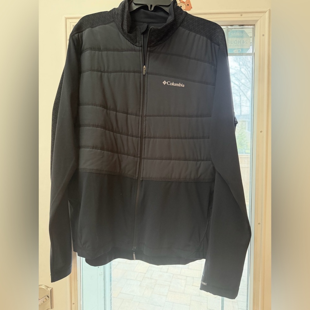 Columbia Men's Omni wick Black full
Zip light Jacket